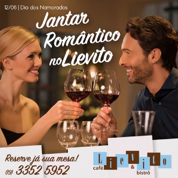 Reservas abertas: Lievito Café Bistrô oferece jantar romântico